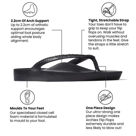 Archies Arch Support Flip Flops
